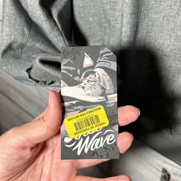 First Wave Gray Jacket Thick Zip Up Hood Size 8 NWT - Picture 14 of 15